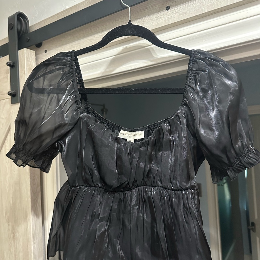 Sheer Black Crop Top